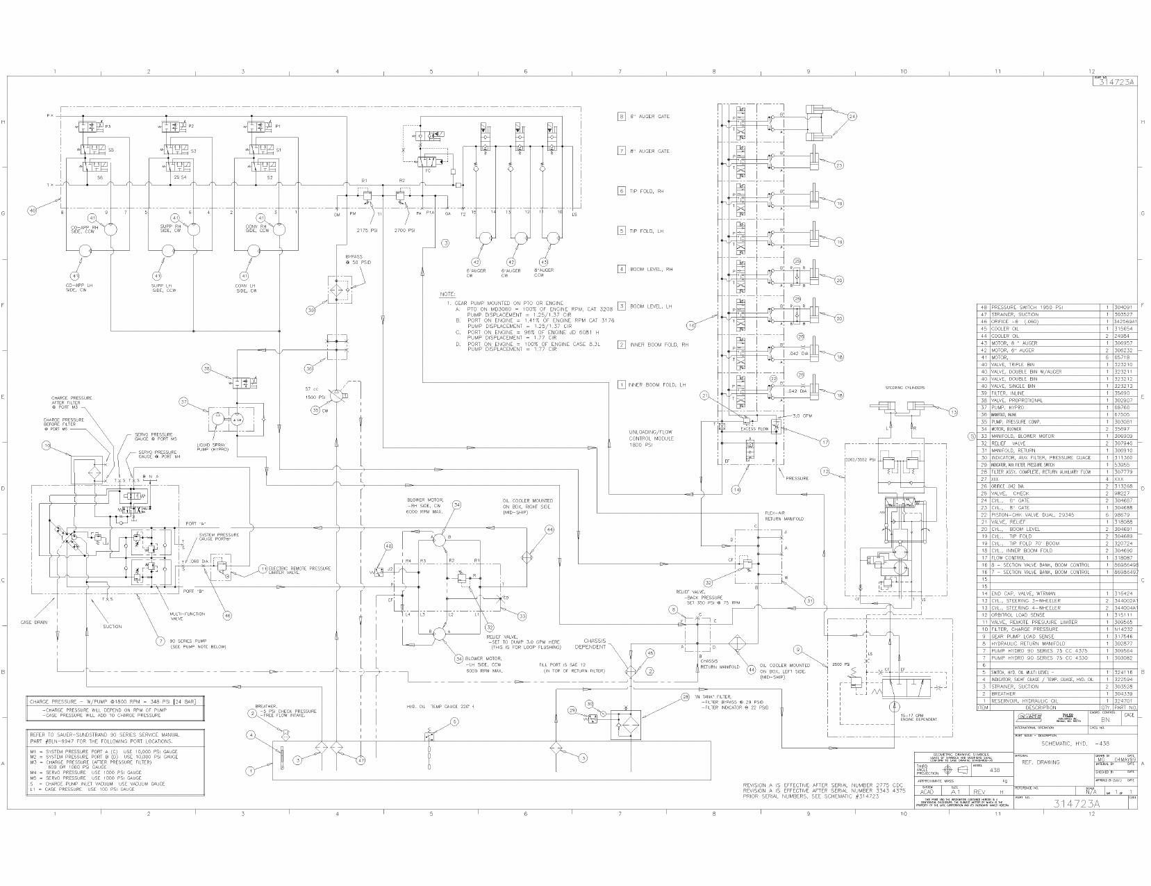 438 Flex-Air Hydraulic Schematic